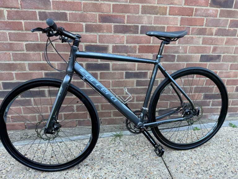 Carrera Hybrid Bike – Grey, Good Condition