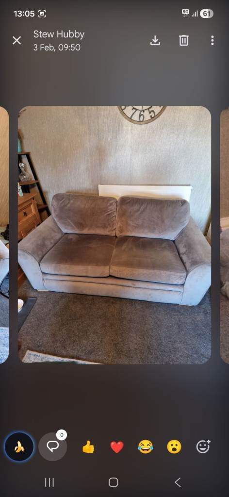 2 2 seater grey setees from DFS