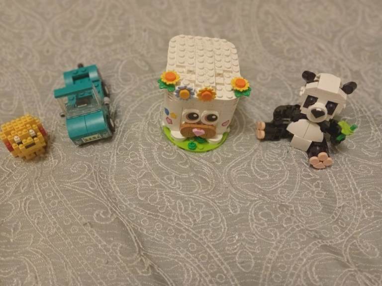 LEGO Friends & Dots Sets - Panda, Car, and Decorative Box