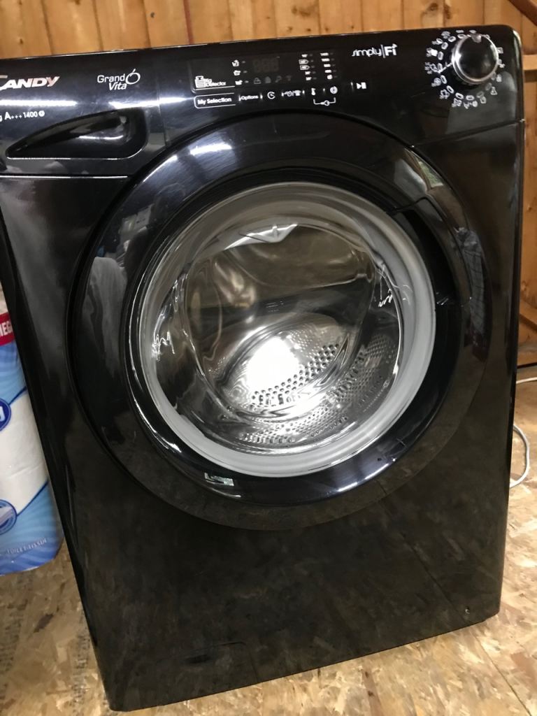 Candy Grand Vita Washing Machine – Black, Good Condition £65