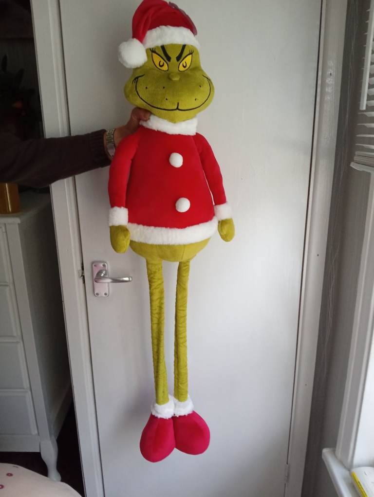 Large Grinch Plush Toy – Christmas Decoration, New