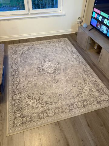 IKEA VEDBÄK Rug – Grey, As Good As New | in East End, Glasgow