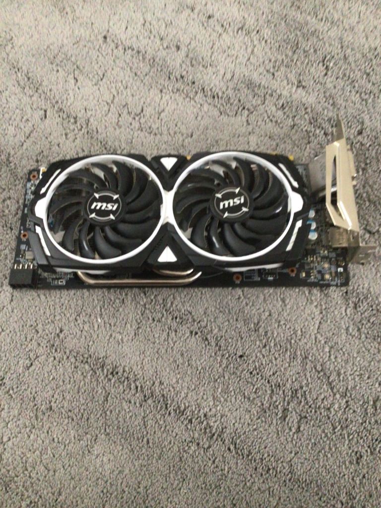 Amd Radeon rx580 aromor 8gb ddr5 graphics card working great 