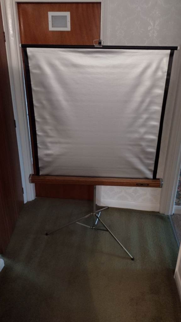 Knox parade projection screen in silver
