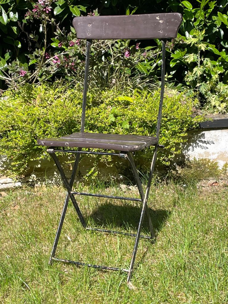 4 original French Bistro Chairs Folding  