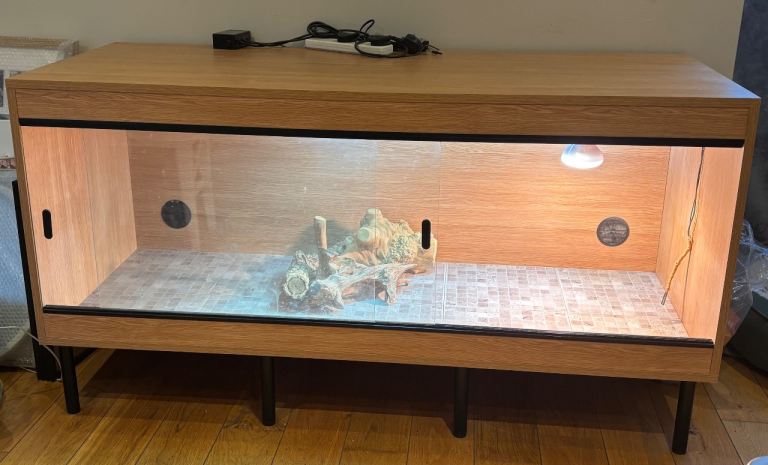 5ft x 2ft x 2ft wooden vivarium