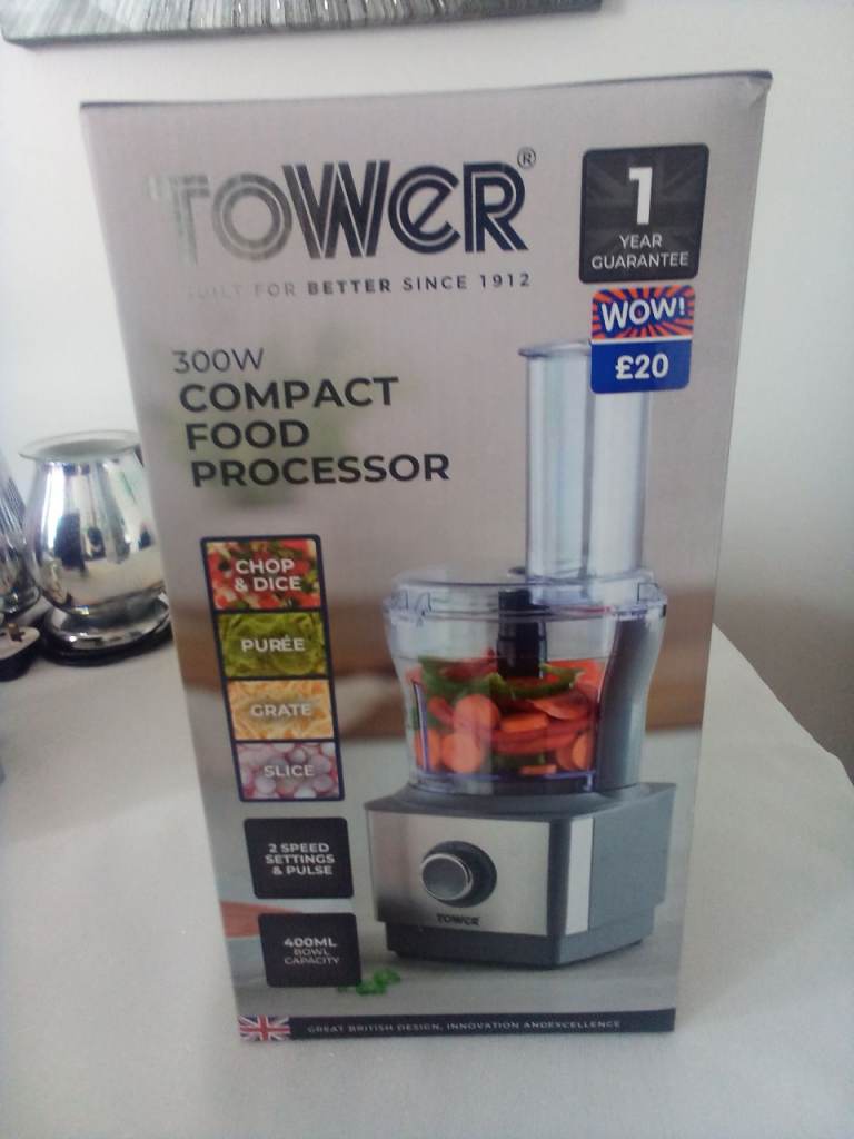 Tower 300W Compact Food Processor – Brand New