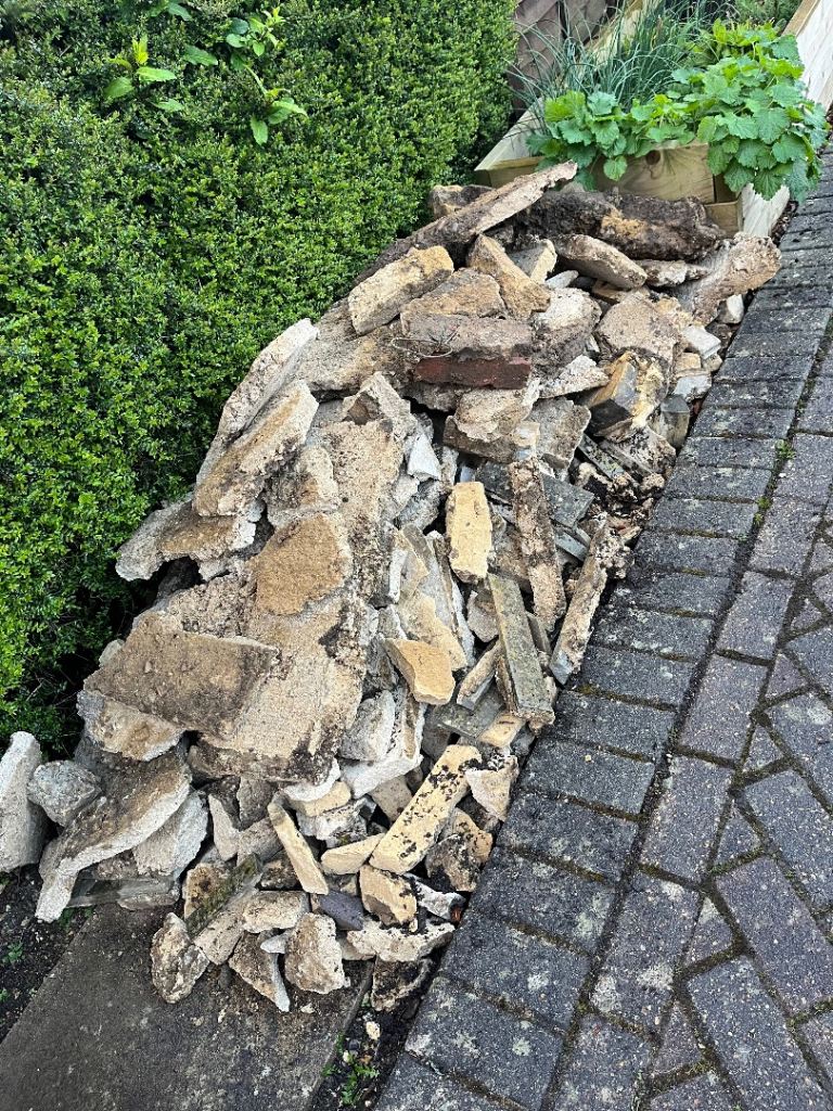 Free concrete-based rubble (no need to take it all)