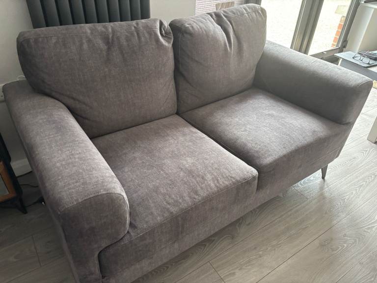 Pair of House Proud Grey 2-Seater Sofas (Analee Model) – Excellent Condition