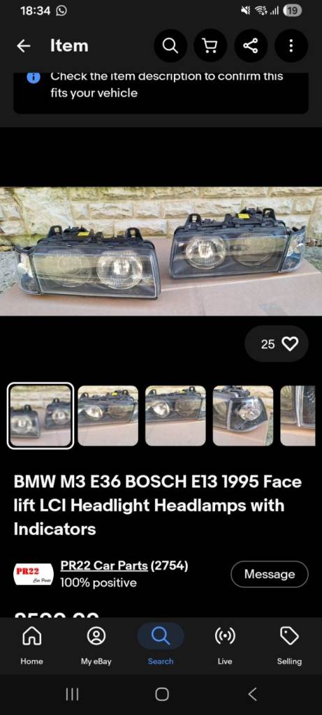 Bmw haed light 