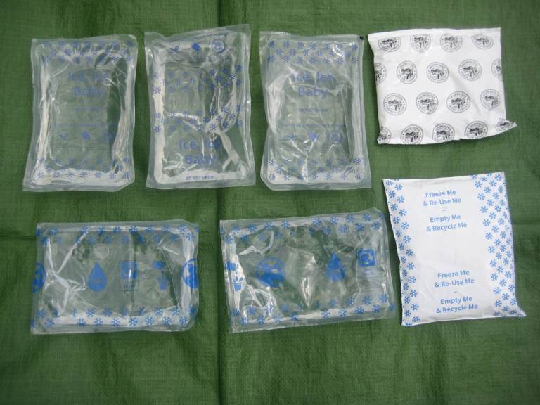 Seven Cooler Packs for Cooler Bags or Picnic Hampers for £5.00