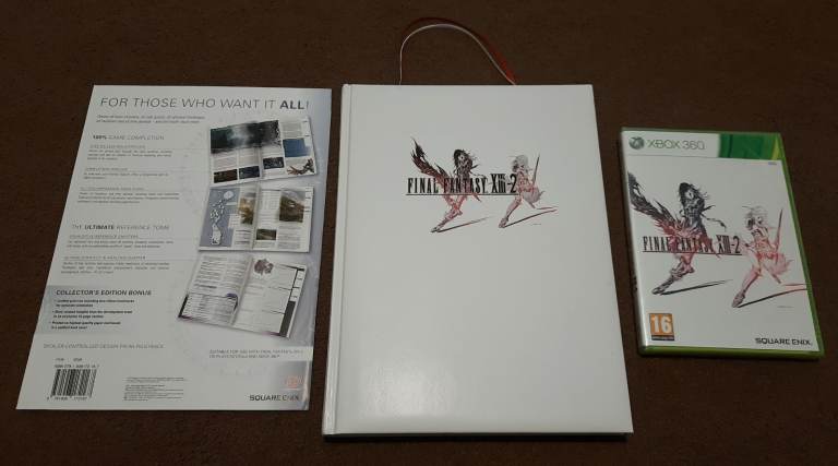 Final Fantasy XIII-2 Official Collectors Edition Game Guide + Xbox 360 Game - NEW