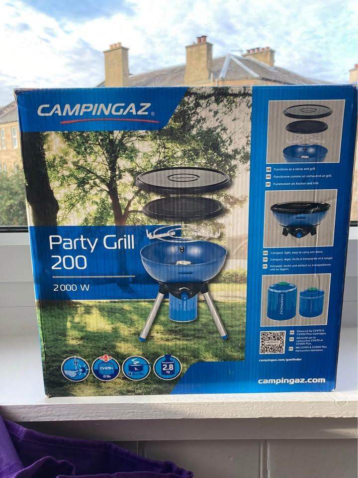 Campingaz Party Grill 200 Stove (2000W) - Portable Camping Stove & Grill