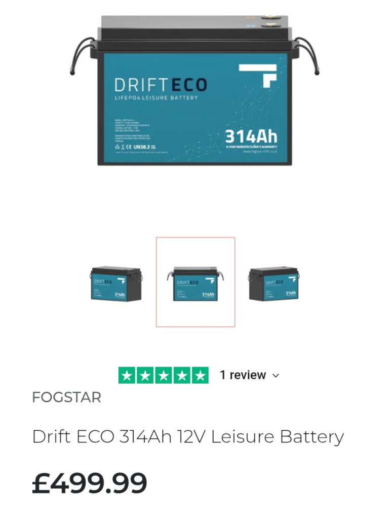 Drift ECO 314Ah 12V Leisure Battery