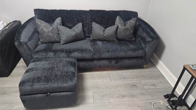 SCS Flo 4 Seater Sofa and Storage Footstool