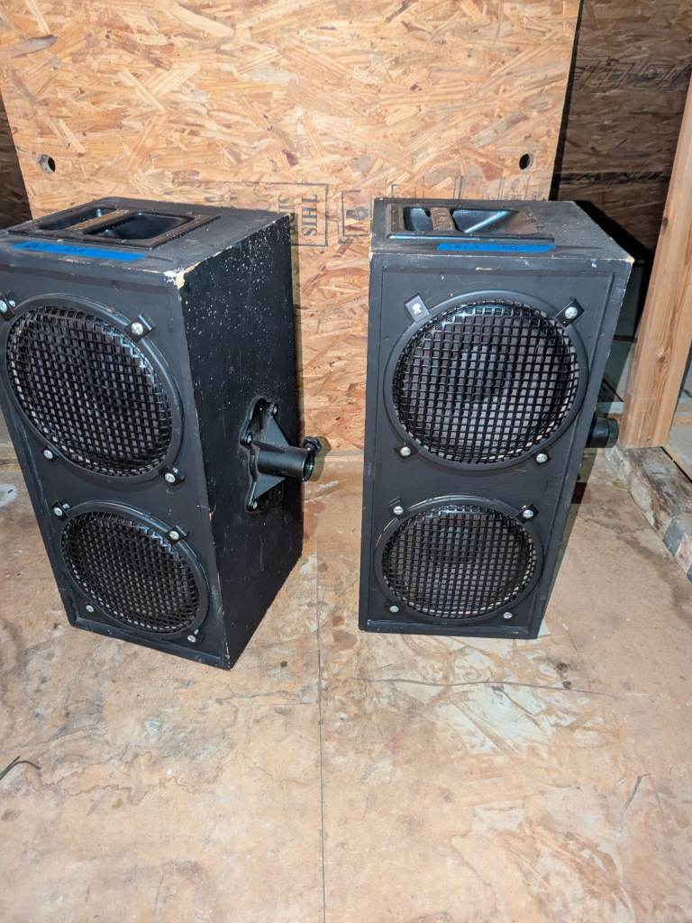 Pair of unbranded double 8" Passive Speaker Top. Untested. 