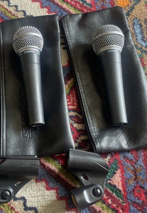 Pair Of Shure SM58 Microphones