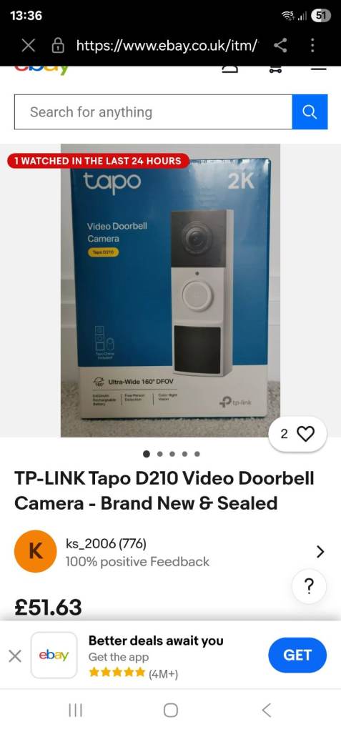 Tapo security door bell