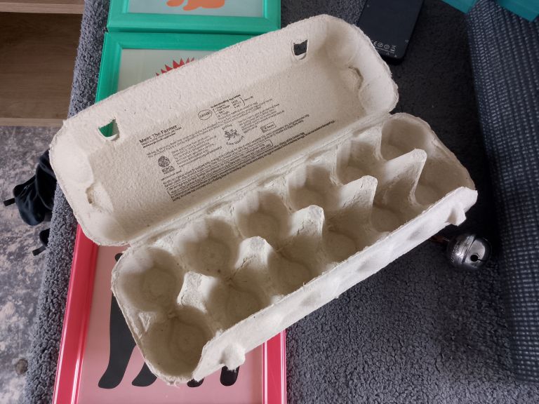 Empty Cardboard Egg Box - As Good As New