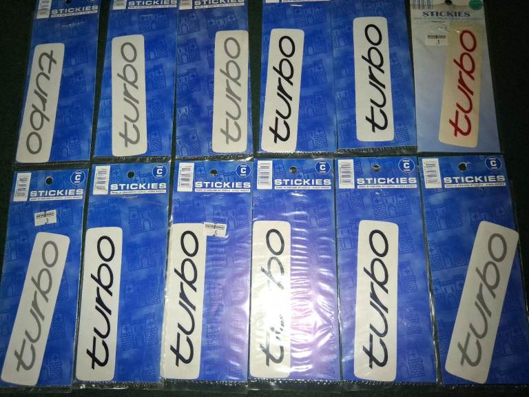 Car decals old skool rs turbo escort fiesta sport (injection 16v v6 1.8 1.6) ford vw vauxhall 