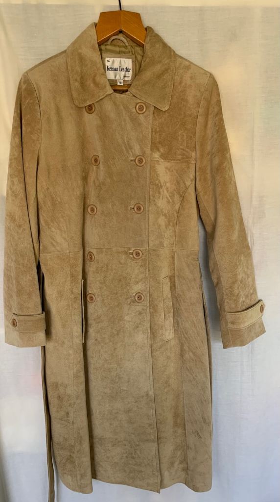 Ladies Full Length Suede Coat