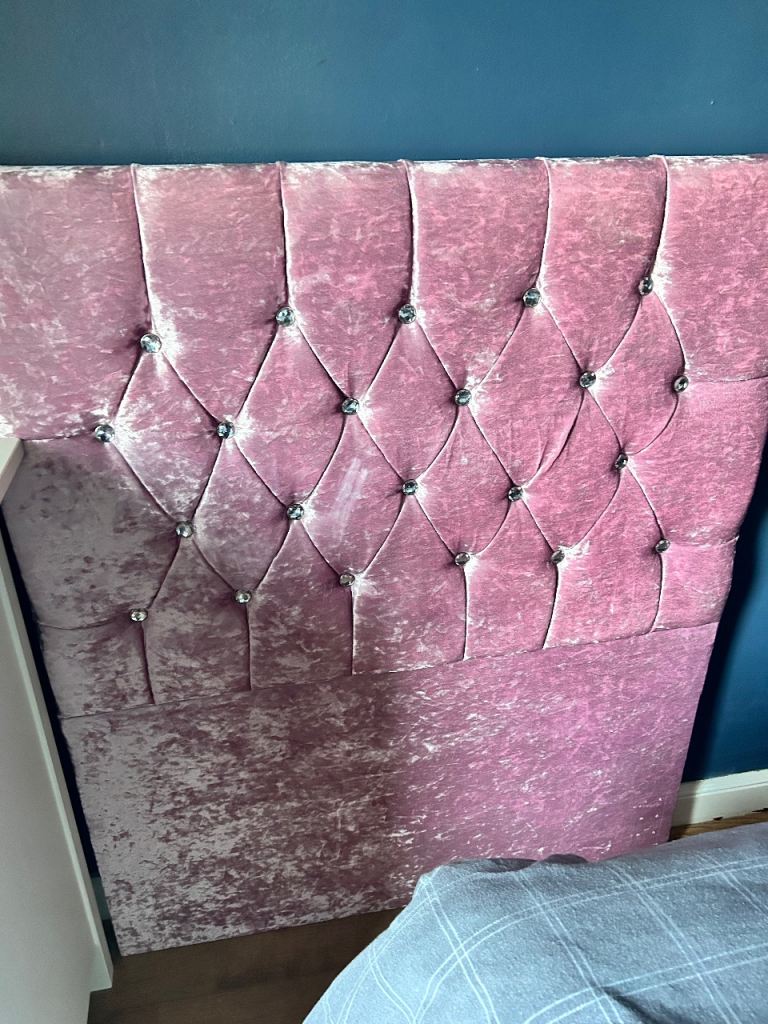 Free pink girls bed headboard