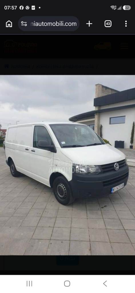 Vw T5.1 2 front doors 2 wings rear passenger barn door door