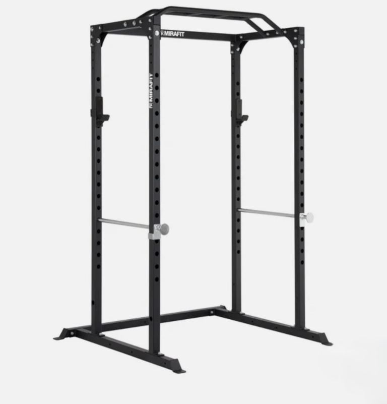 Mirafit M100 Power Rack with Barbell and Weights Set