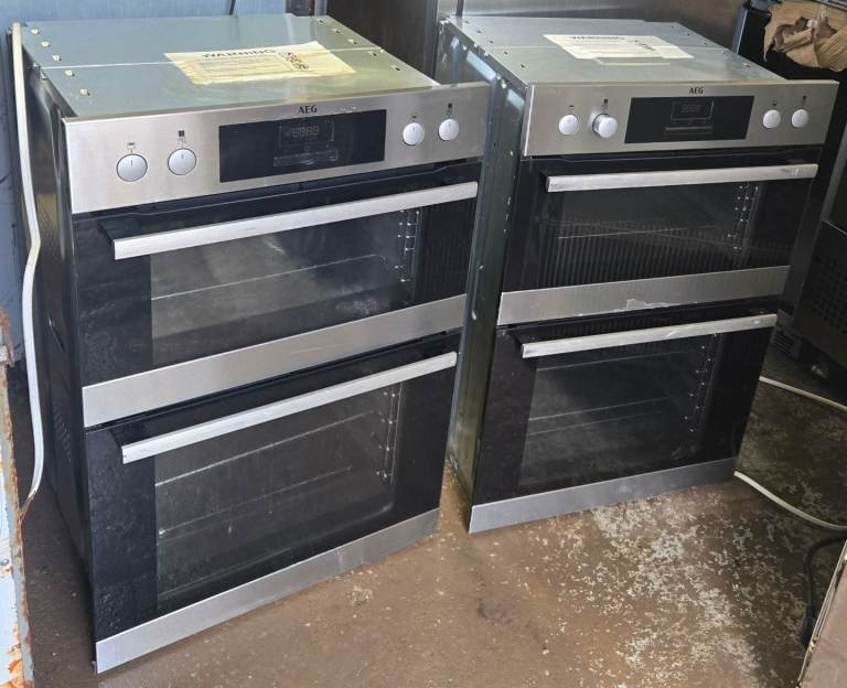 image for AEG DEB331010M SurroundCook Built-In Electric Double Oven, Stainless Steel, A Rated, 2x Available