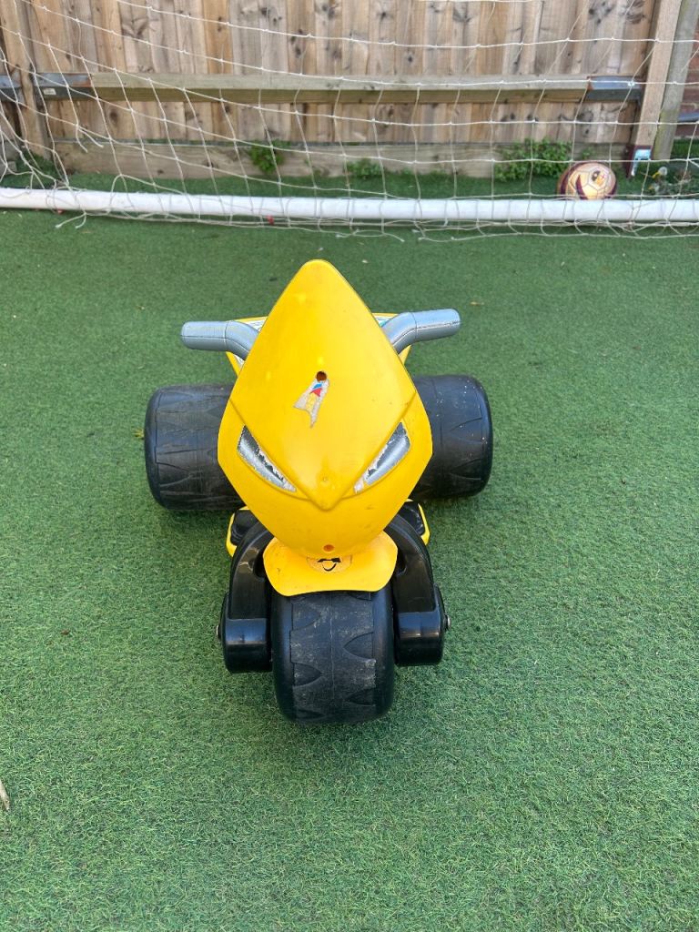 Kids Electric Ride-On Quad Bike – Yellow – 6V Battery Powered