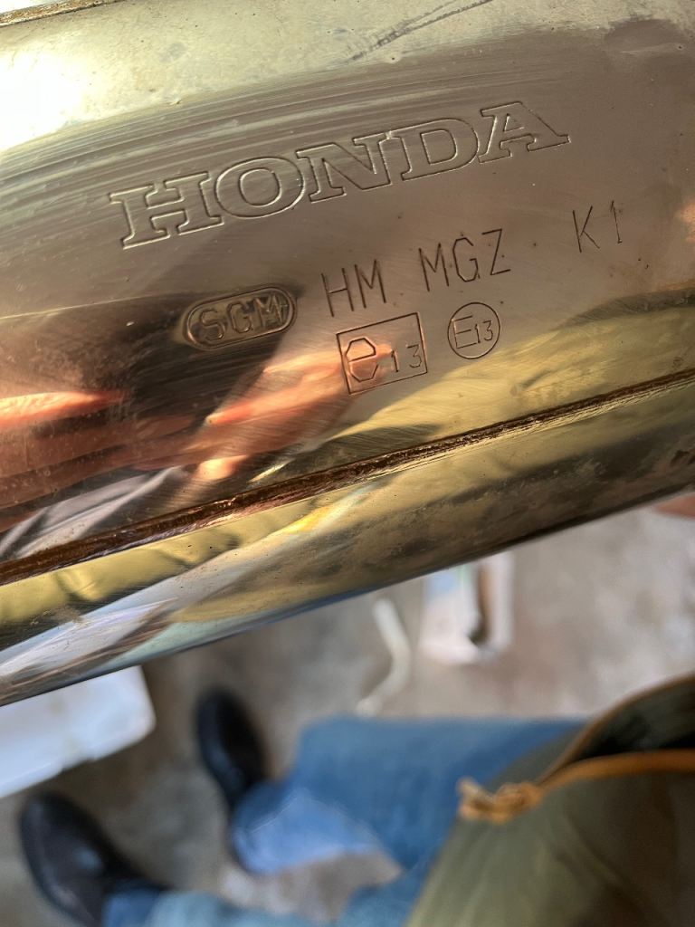 JOB LOT OF MOTORBIKE SPARES - HONDA SIDE CRANKCASE, SLIPON  EXHAUST, TRIUMPH & ROYAL ENFIELD 