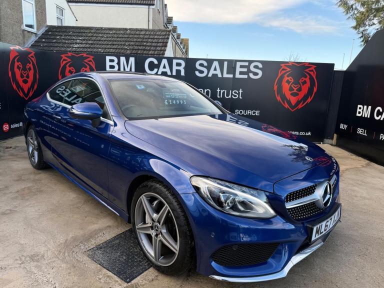 2017 Mercedes-Benz C Class 2.0 C200 AMG Line G-Tronic+ Euro 6 (s/s) 2dr COUPE Petrol Automatic