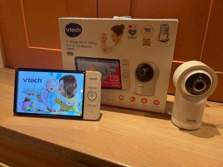 image for VTech 7" Smart Wi-Fi 1080p Pan and Tilt Baby Monitor