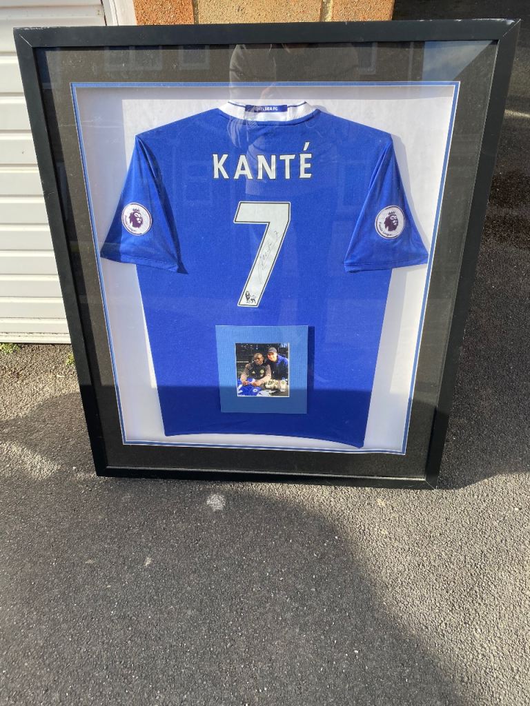 Signed Kante Chelsea shirt