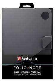 Verbatim Black Folio Case Cover For Samsung Galaxy Note 10.1 Tablet **BRAND NEW still in packaging**