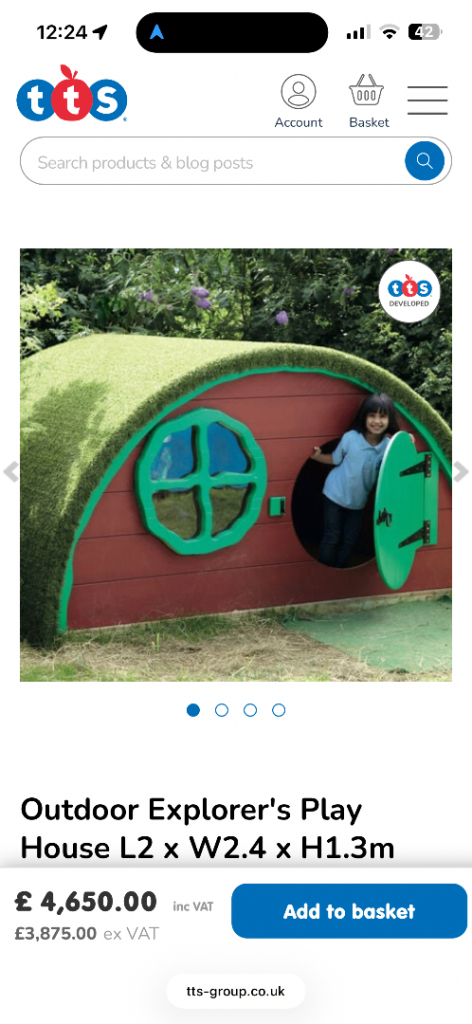 Kids hobbit hut