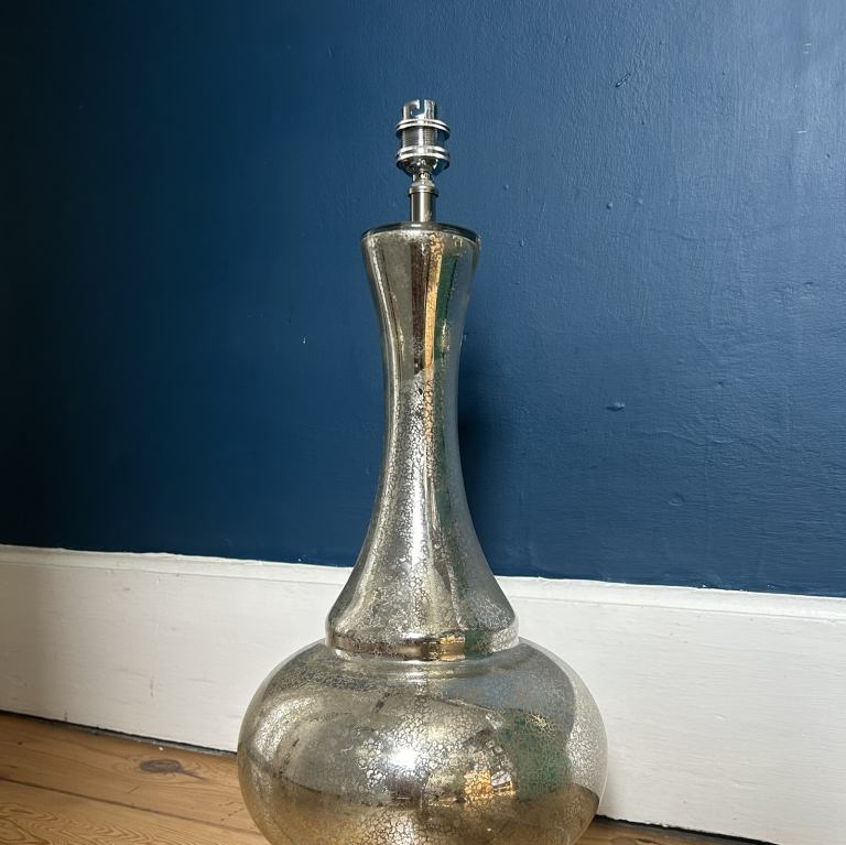 Large vintage style glass table lamp