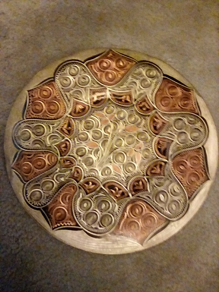 Display plate with eastern european design