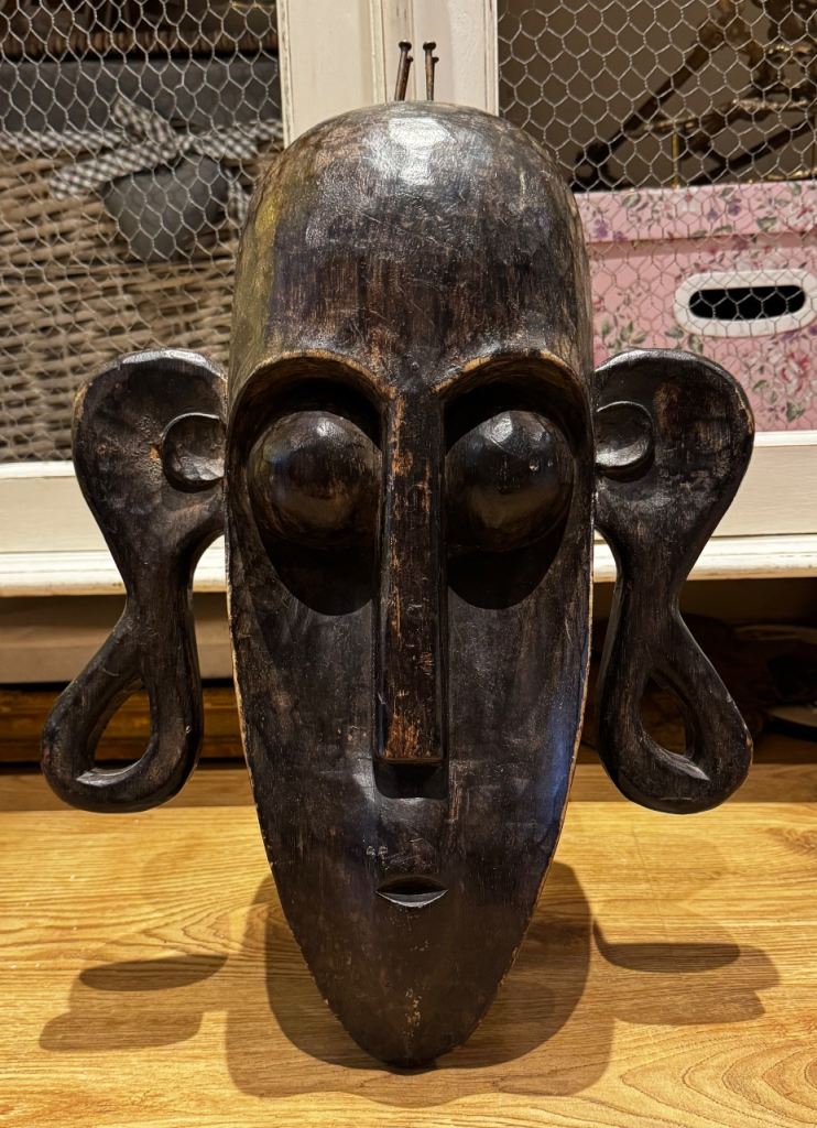  Large African Congo Tribal Bacongo Bust of a Head/Sculpture  