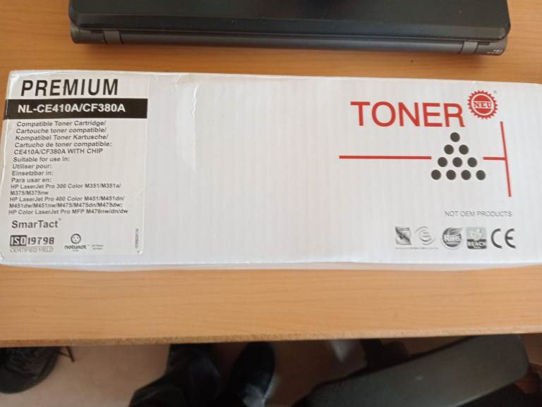 image for HP Laserjet BLACK toner NL-CE410A/CF380A - BARGAIN -