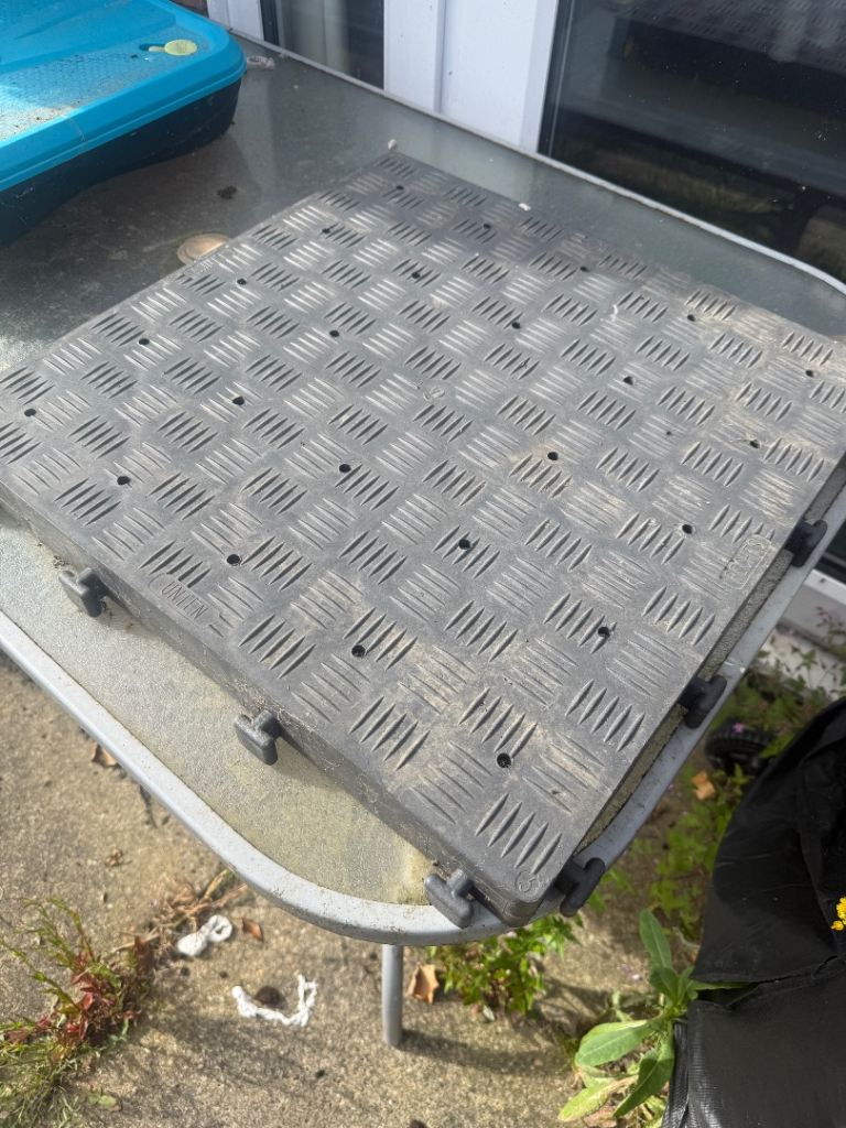 Job Lot of Interlocking Plastic Ground Cover Tiles