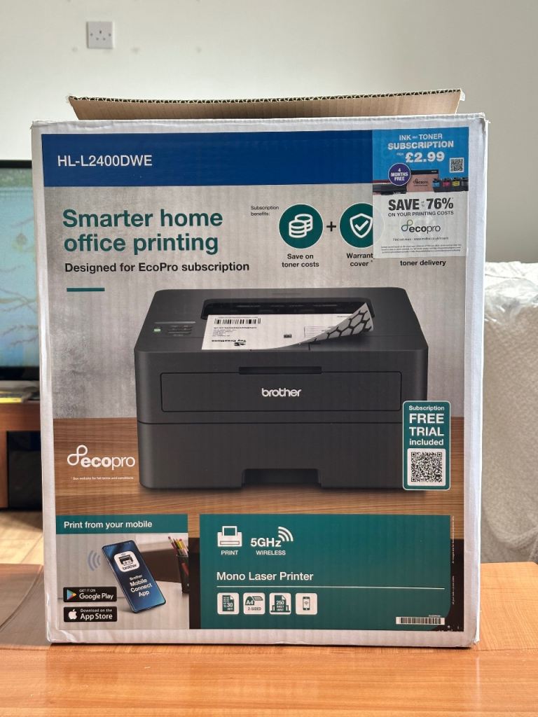 Brother Wireless Mono Laser Printer (HL-L2400DWE)