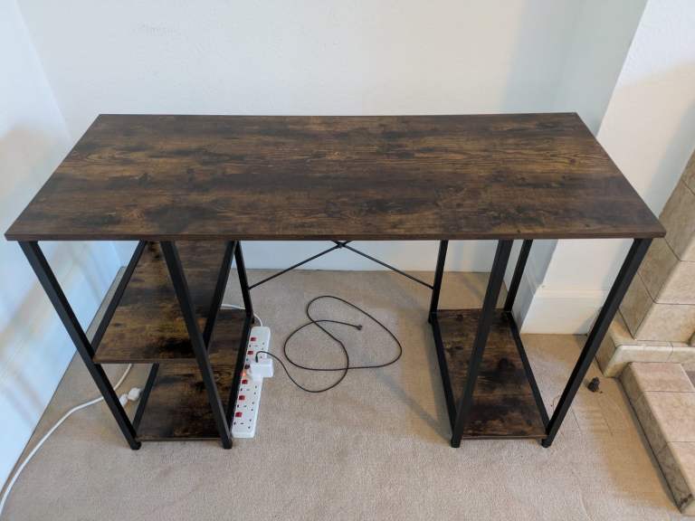 Desk with Shelves