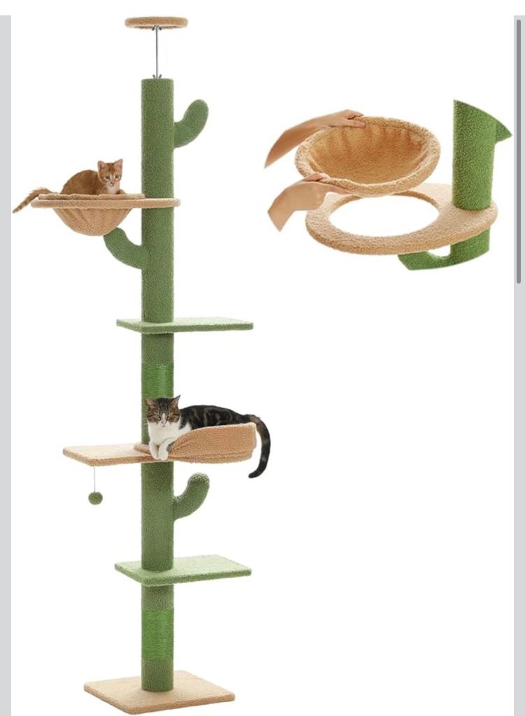 Cactus Cat Tree Floor to Ceiling