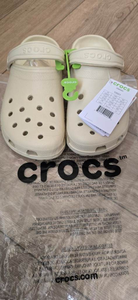 New Crocs Classic Clogs - Cream Colour