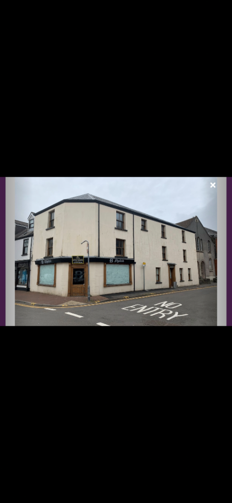 Large 3 storey corner building to rent in Neath