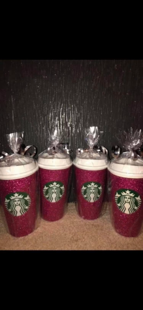 Glittery Starbucks Cups & Wine Glasses – New, Custom Designs