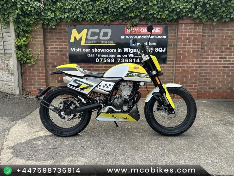 FB Mondial Flat Track 125 Pre reg 74 plate