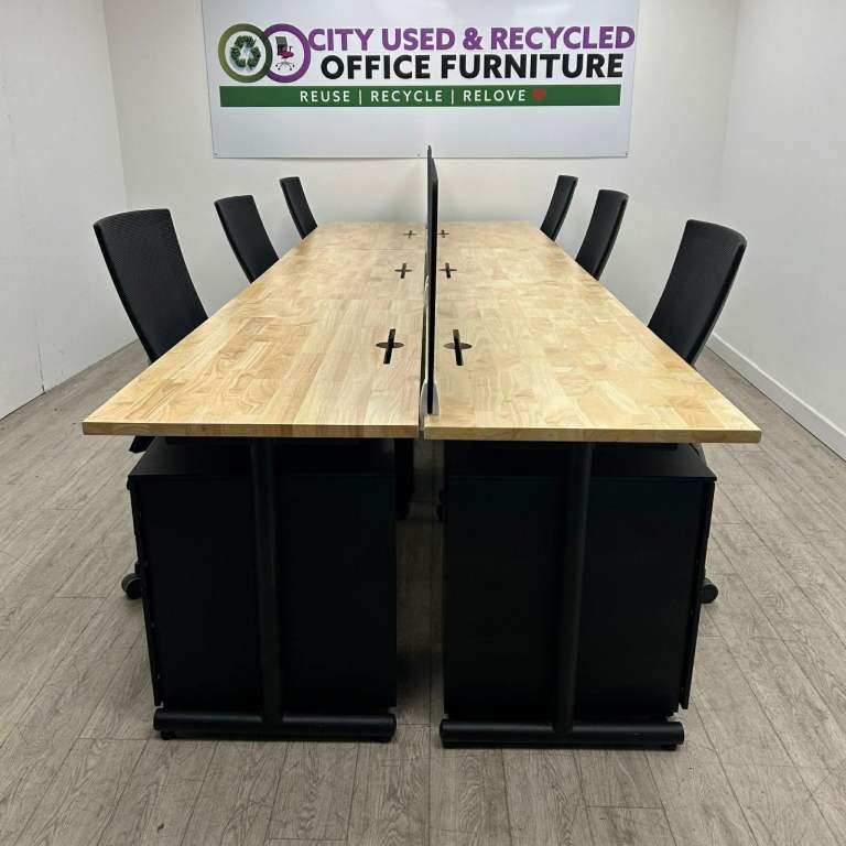 Modular Bench Desking – Solid Oak Office Desk – FROM £149 + VAT
