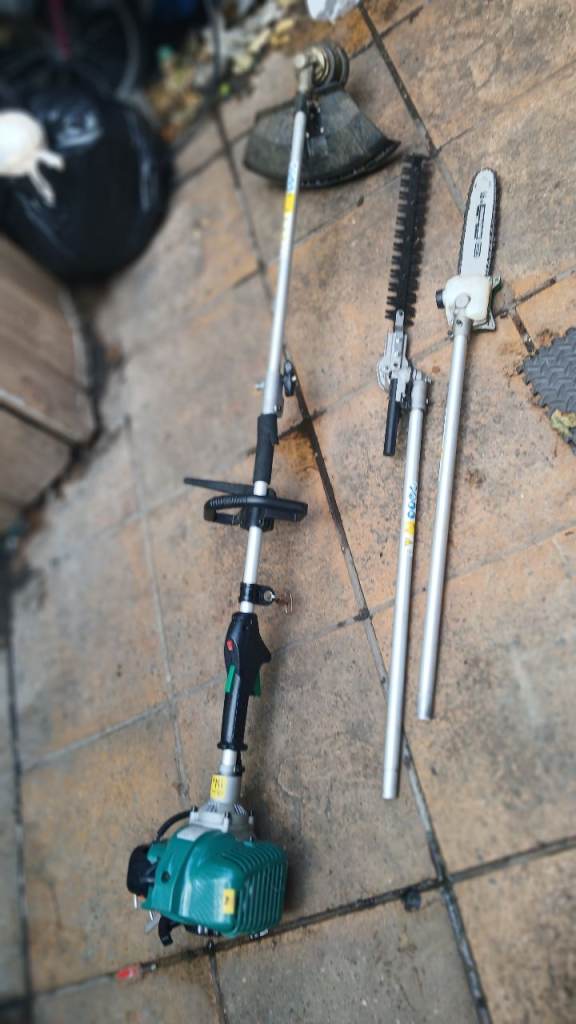 Petrol Multi-Tool: Strimmer, Hedge Trimmer, Chainsaw Attachments